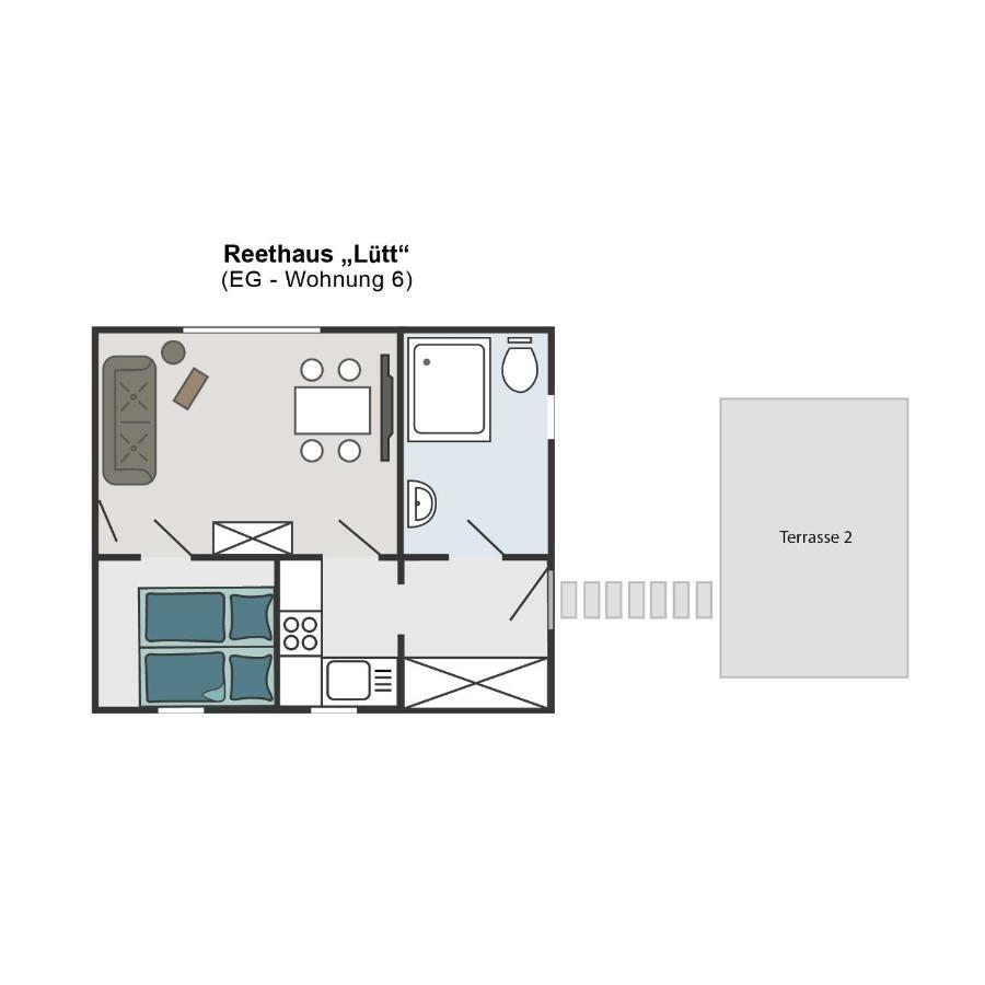 Reetferienhaus - Schaprode Hafen מראה חיצוני תמונה